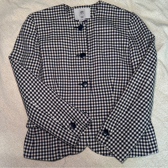 Amanda Smith Jackets & Blazers - Amanda Smith Black and White Gingham Blazer